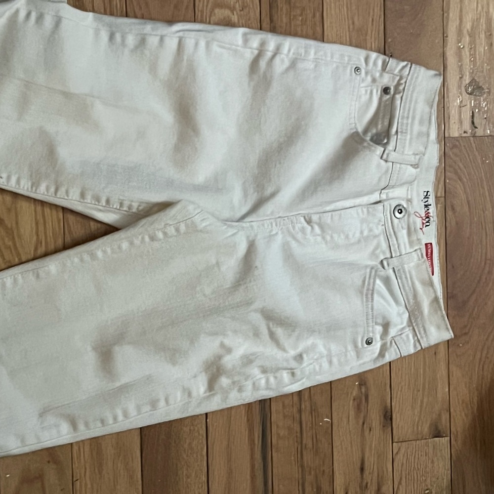 Style & Co. Relaxed White Jeans